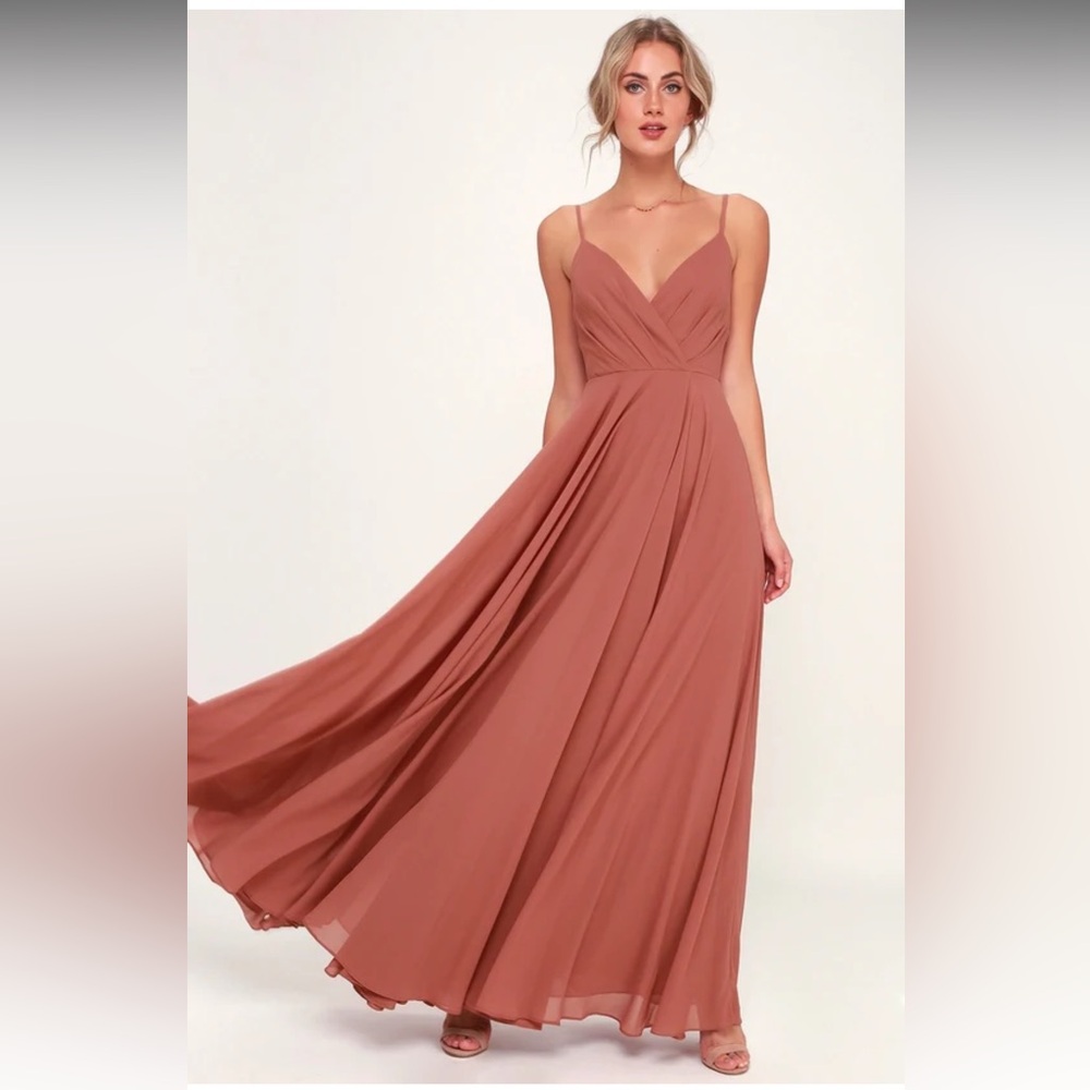 Lulus All About Love dress in dusty rose (Size small)